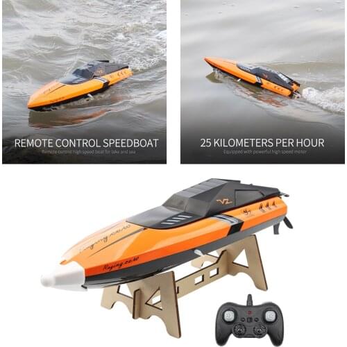 2.4G RC Boats Speed Racing Boat Motor Remote Control Boat Bithday Gifts