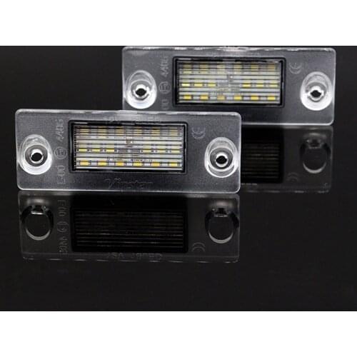 2Pcs/set LED License Plate Lamps for Audi A4 B5 Avant/A3 8L/A4/S4 Easy Plug High Quality SMD LED Built-in Canbus Controller