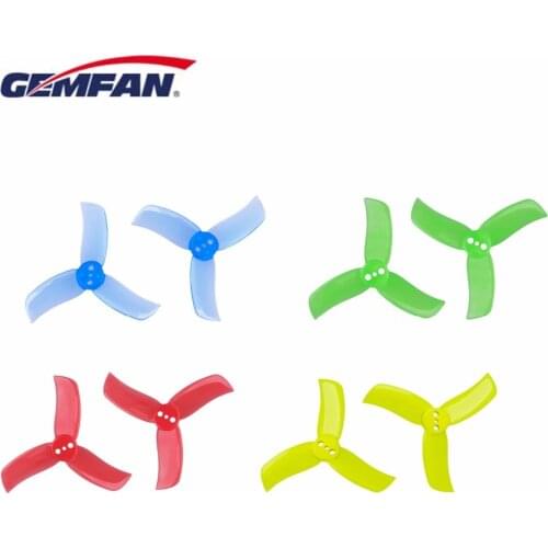4 Pairs/8 Pairs/12 Pairs Gemfan Hulkie 2040 3 blade tri-blade Propeller CW CCW for 0806-1105 brushless Motor Indoor mini Racing