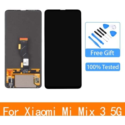 6.39"Amoled For Xiaomi Mi Mix 3 5G LCD Display Touch Screen Digitizer Assembly With Frame Mix3 5g LCD Replacement Part