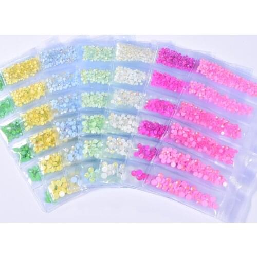 848pcs Luminous Crystal Mixed Size SS6-SS20 Fluorescent стразы Non Hotfix Rhinestone Noctilucent DIY Nail Art Decorations B3977
