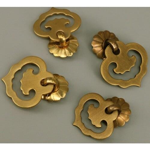 Antique Brass Single Hole Wardrobe Door Drop Handle Heart Shape Furniture Cabinet Drawer Door Knob Pull Grip Pack of One