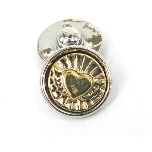 Free shipping Mini 1.2cm angel heart charm DIY button metal charms