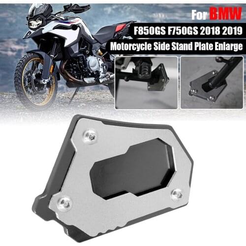 For BMW F850GS F750GS F 850 750 GS F850 F750 2018 2019 Motorcycle CNC Kickstand Side Stand Pad Plate Enlarge Support Extension