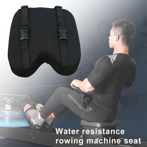 Rowing Machine Seat Cushion With Straps Non-Slip Bottom Memory Foam Washable Cover Seat Cushion Pu Child Cushion