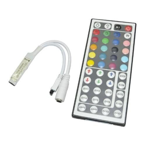 44 Keys LED IR RGB Controler For RGB SMD 3528 5050 LED Strip LED Lights Controller IR Remote Dimmer Input DC12V 6A