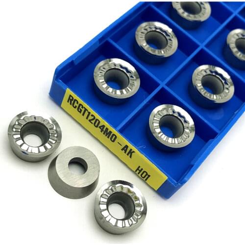 RCGT1003 RCGT10T3 RCGT1204 MO AK H01 Aluminum Turning Inserts Indexable Milling turning tool CNC Copper and aluminum processing