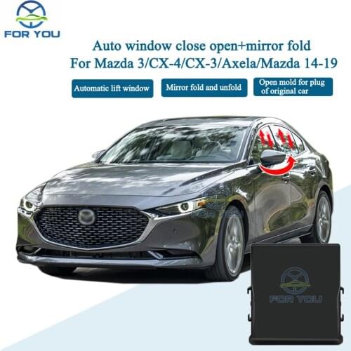 FORYOU Car Automatic Intelligent Close Open + Mirror Folder Kit Module For Mazda 3 /CX-4/CX-3 /Axela/Mazda 2 2014-2019