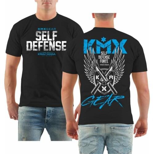 Creative Design Krav Maga Self Defense Kick Boxing Combat T-Shirt Summer Cotton Short Sleeve O-Neck Mens T Shirt New S-3XL