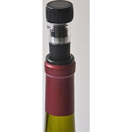 Reusable Air Pump Vacuum Sealed Wine Storage Silicone Bottle Stopper Preserver Beverage Bottle Sealer Wine Fresh Saver