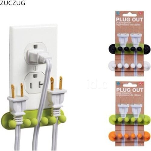ZUCZUG New Cable Winder Earphone Cable Organizer Wire Storage Silicon Charger Cable Holder Clips for MP3 ,MP4 ,Mouse,Earphone