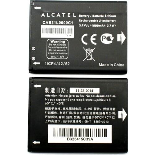 New High Quality CAB31L0000C1 Battery For Alcatel i808 / TCL T66 A890 Mobile Phone + Tracking Code