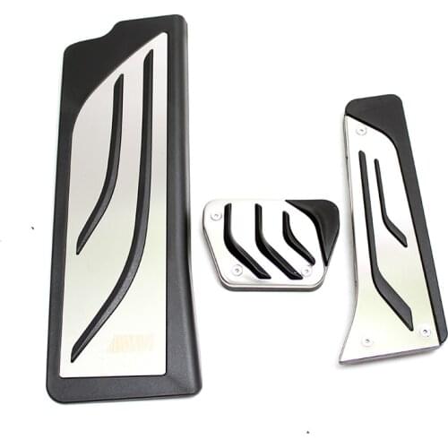 For BMW 3 Series G20 G21 2020 LHD Stainless Steel Car Pedals Kit AT Accelerator Gas Brake Footrest Pedal Cover 3PCS