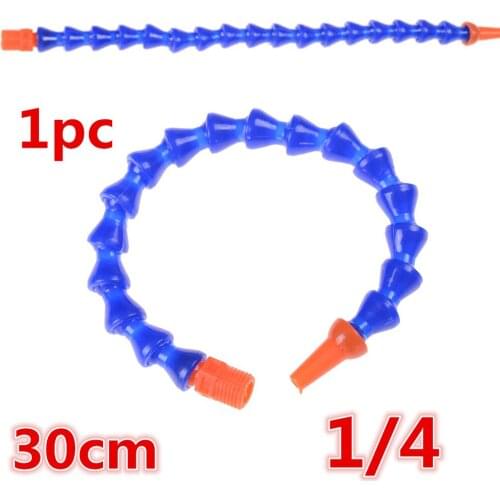 Hot Universal 300mm Lathe Plastic Flexible Adjustable Water Oil Coolant Pipe Hose Round Nozzle 1/4 Spark Plug Tube Condenser