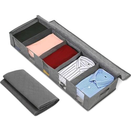 Folding Clothes Storage Box Dirty Clothing Collecting Case Home Moisture-proof Non-woven Quilt Organizer Bag