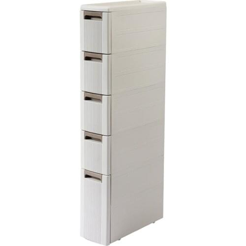 Bathroom Quilted Storage Rack Floor and Drawer Bathroom Storage Cabinet Bathroom Plastic Narrow Slit Rack Bathroom Gadgets