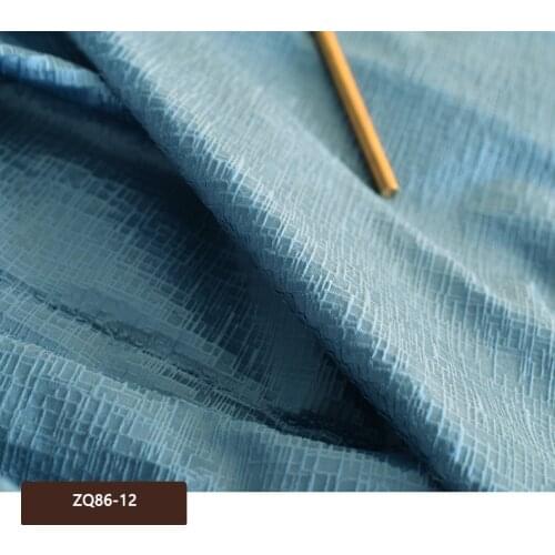 High-end flannel laminated jacquard curtains Nordic for living room bedroom velvet modern light luxury curtains tulle custom