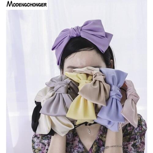 High Quatity Barrette Bow Bohemia Hairband Hairpin Headdress Girls Woman New Fashion Oversized Headband Bezel Hair Accessories