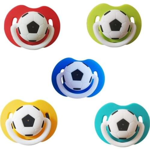 1PC Baby Pacifier Infant Football Shap Dummy Pacifier Unisex Funny Silicone Baby Nipple Teether Soother Newborn Baby Dental Care