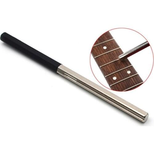 1pc Guitar Fret Tools Crowning File Fret Dressing File with 3 Size Edges Luthier Tools for Guitar Polishing Tools Guitar Parts