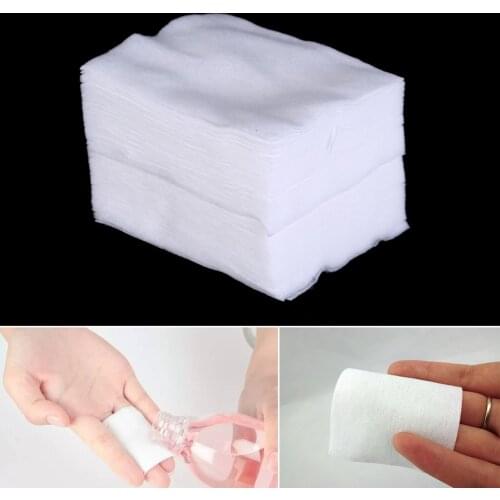 100Pcs Organic Cotton Pads Cosmetic Makeup Remover Wipes Face Cotton Pads Health Skin Care Facial Cut Cleansing Makeup Puff