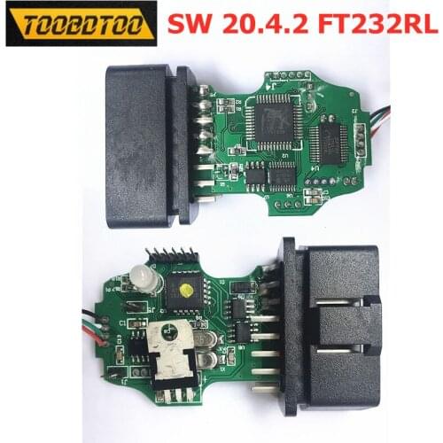 20.4.2 1st FDTI FT232RL Chip FW 19.6.1 with ATMEL740 Support For German/Polish/Czech 1st SW 20.4.2 OBD2 Auto Diagnostic Cables