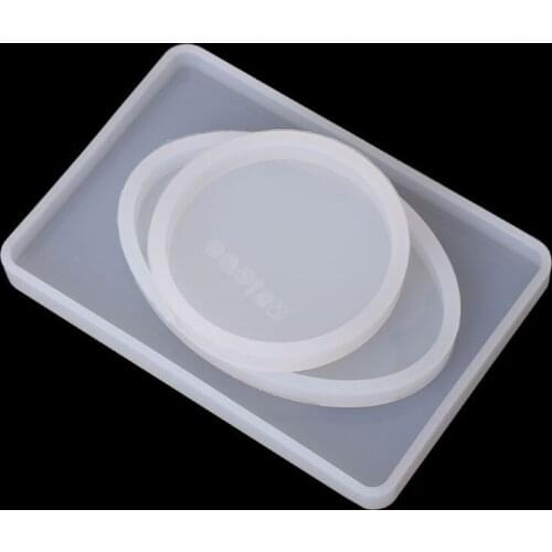 22Pcs Coaster Silicone Resin Mold Round Square Rectangle Heart Oval Molds Kit