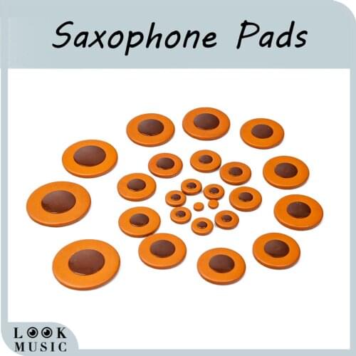 25Pcs Tenor Saxophone Pads Deluxe Sax Leather Pads Replacement For Yamaha Tenor Saxophone