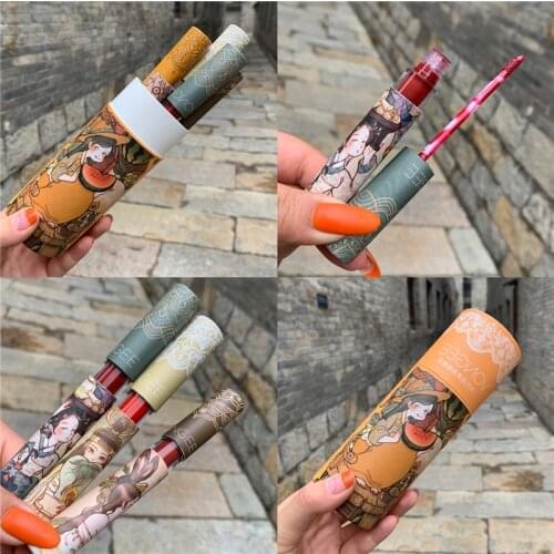 5pcs/set Fashion Natural Waterproof Matte Lip Glaze Does Not Fade Long Lasting Non-stick Cup Lipstick Lip Glaze Makeup TSLM1