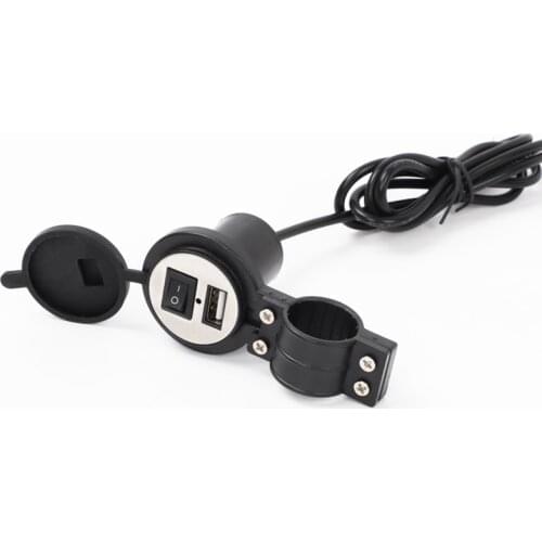 Motorbike Accessories 12V Waterproof Motorcycle Handlebar USB Charger 5V-1.5A Moto Adapter Power Supply Socket For Phone Mobile