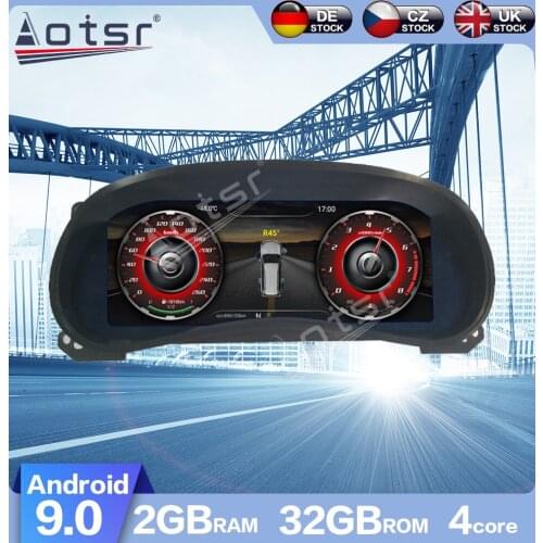 AOTSR Android 9.0 Car LCD Instrument Panel Replacement For Jeep Wrangler 2010+ Dashboard Entertainment Intelligent Multimedia