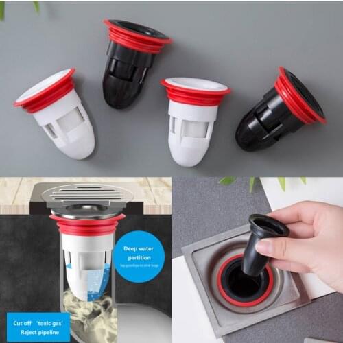 Hot! Toilet Deodorant Floor Drain Core Toilet Floor Drain Bathroom Inner Core Sewer Pest Control Silicone Anti-odor Artifact