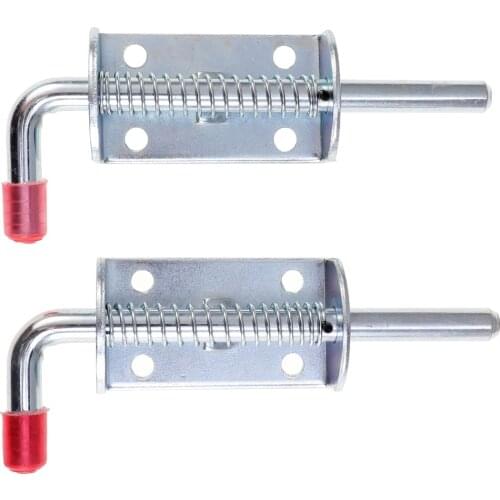 2pc Professional Tailgate Latch Fastener Lock Spring Pin Latch Lock Stainless Steel Lock for Utility Trailer Gate Car Accessorie