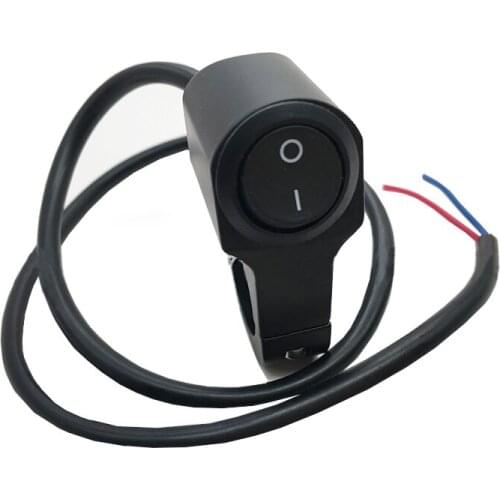 Aluminum Alloy Motorcycle 22mm Handlebar Headlight on / Off Button Light Switch 12-60v Waterproof Motorcycle Accessories