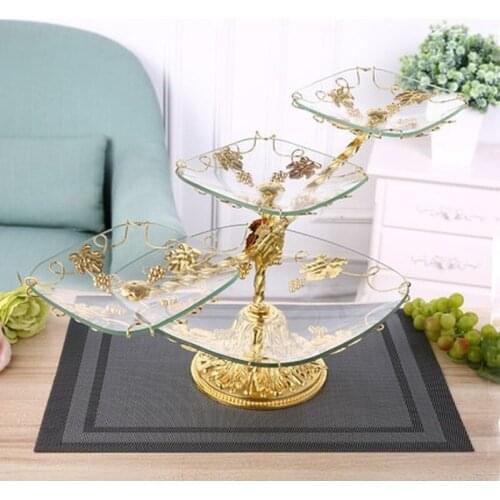 European fruit plate creative living room personality four-layer American coffee table multi-layer fashion home retail LB40117