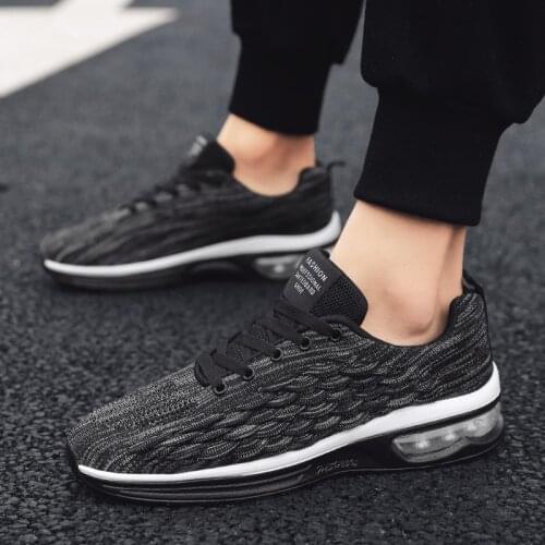 2020 New Fashion Men Shoes Cushion Casual Sneakers Breathable Man Black Running Shoes Comfortable Sport Shoes Fast Shipping