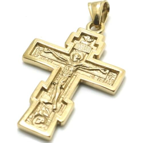 Unisex 316L Stainless Steel Jesus Christ Cross Bible Newest Pendant