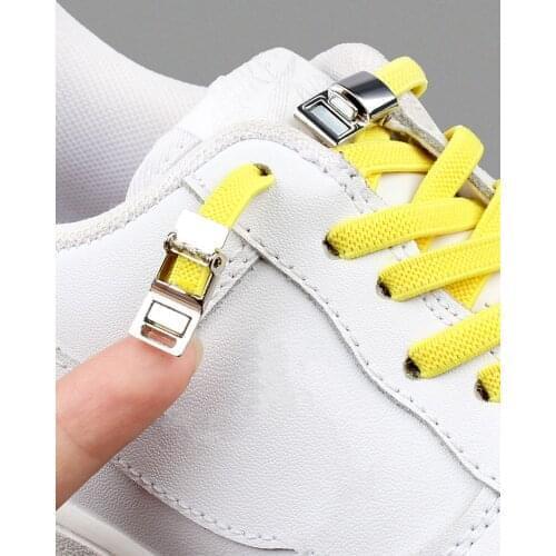 New upgrade Magnetic Shoelaces Elastic No tie shoe laces Sneakers Laces Shoes Lazy Shoelace Lock One Size Fits All Kids & Adult