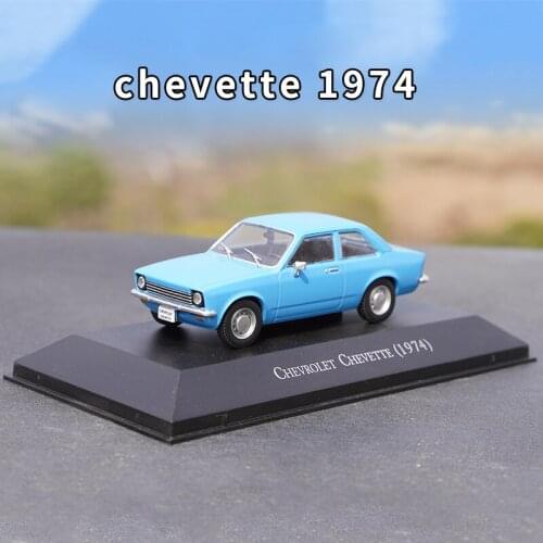 Diecast Alloy 1:43 Chevette 1974 Vehicle Model Metal Die-cast Car Toys Simulation Collection Souvenir Boys Adult Gifts Display