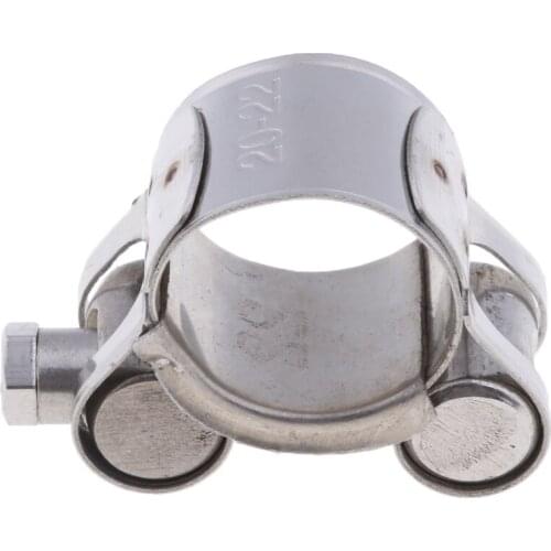 Motorcycle Motorbike Exhaust Muffler Pipe Turbo Clip Clamp 20-22mm & 26-28mm
