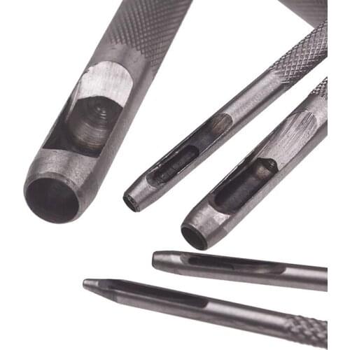Leather Punch Tools Set Round Hollow Punch Stainless Steel Hole Chisel Graving Stitching 1 Mm-25 Mm Hole Belt Punch Wholesale