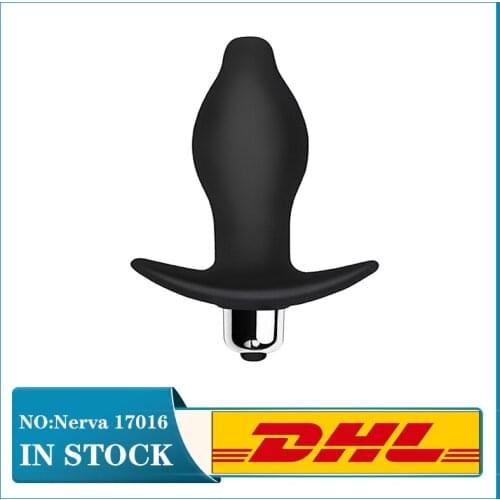 New Hot Sale Anal Plug Man Prostate Masturbating Vibrator More Happy Nerva 17016 Buttplug Silicone Sex Toys For Men Sexshop