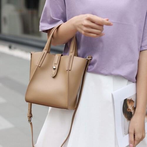 2021 New Design Leather Large Capacity One-Shoulder Bag Fashion Messenger Bag Multifunctional Tote Handbag Bag For Women