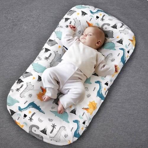 Newborn Baby Lounger Portable Baby Nest Bed for Girls Boys Cotton Crib Toddler Bed Baby Nursery Carrycot Co Sleeper Bed
