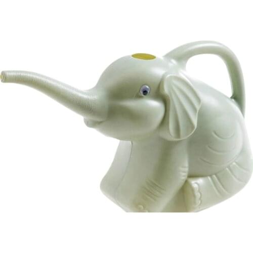 Watering Can Portable Elephant Shape Plastic Kettle Watering Pot for Flowers Plants Green/Dusty Pink/Blue