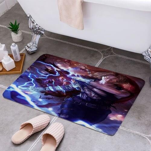 FULL METAL ALCHEMIST Anti-slip Doormat Vacuuming Water Absorbing Kitchen Bedroon Bath Floor Mats Home Entrance Home Decora