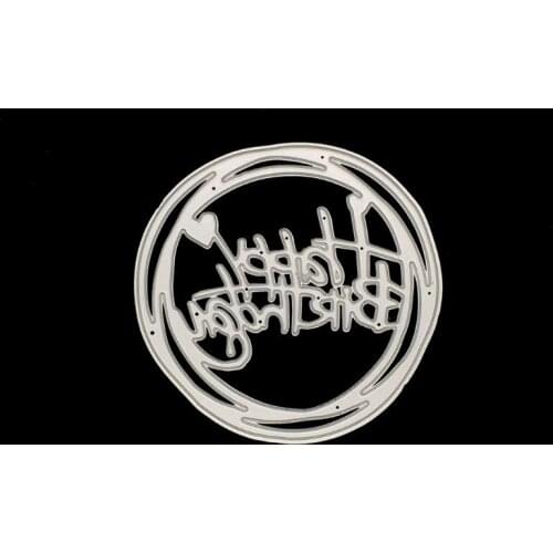 Happy Birthday Metal Cutting Dies Stencil DIY Scrapbooking Album Stamp Paper Card Embossing Craft Decor M17D