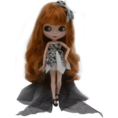 Blyth Doll BJD, Neo Blyth Doll Nude Customized Frosted Face Dolls Can Changed Makeup and Dress DIY, 1/6 Ball Jointed Dolls SO16