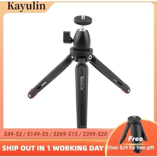 Kayulin Super Load-Bearing Macro Shooting Tripod with Mini Ball Head For Camera Mobile Phone DSLR