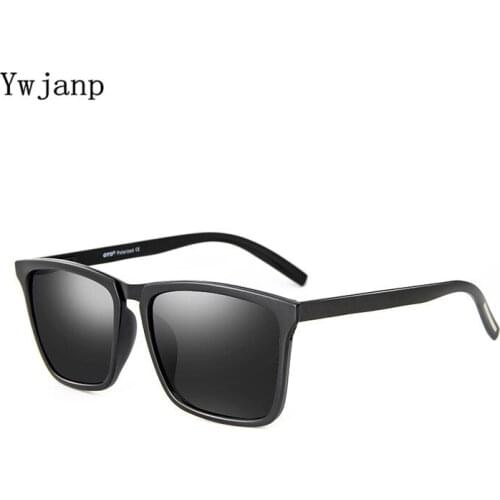 Ywjanp Brand Design Polarized Sunglasses Men Driver Shades Male Vintage Sun Glasses For Men Spuare Mirror Summer UV400 Oculos